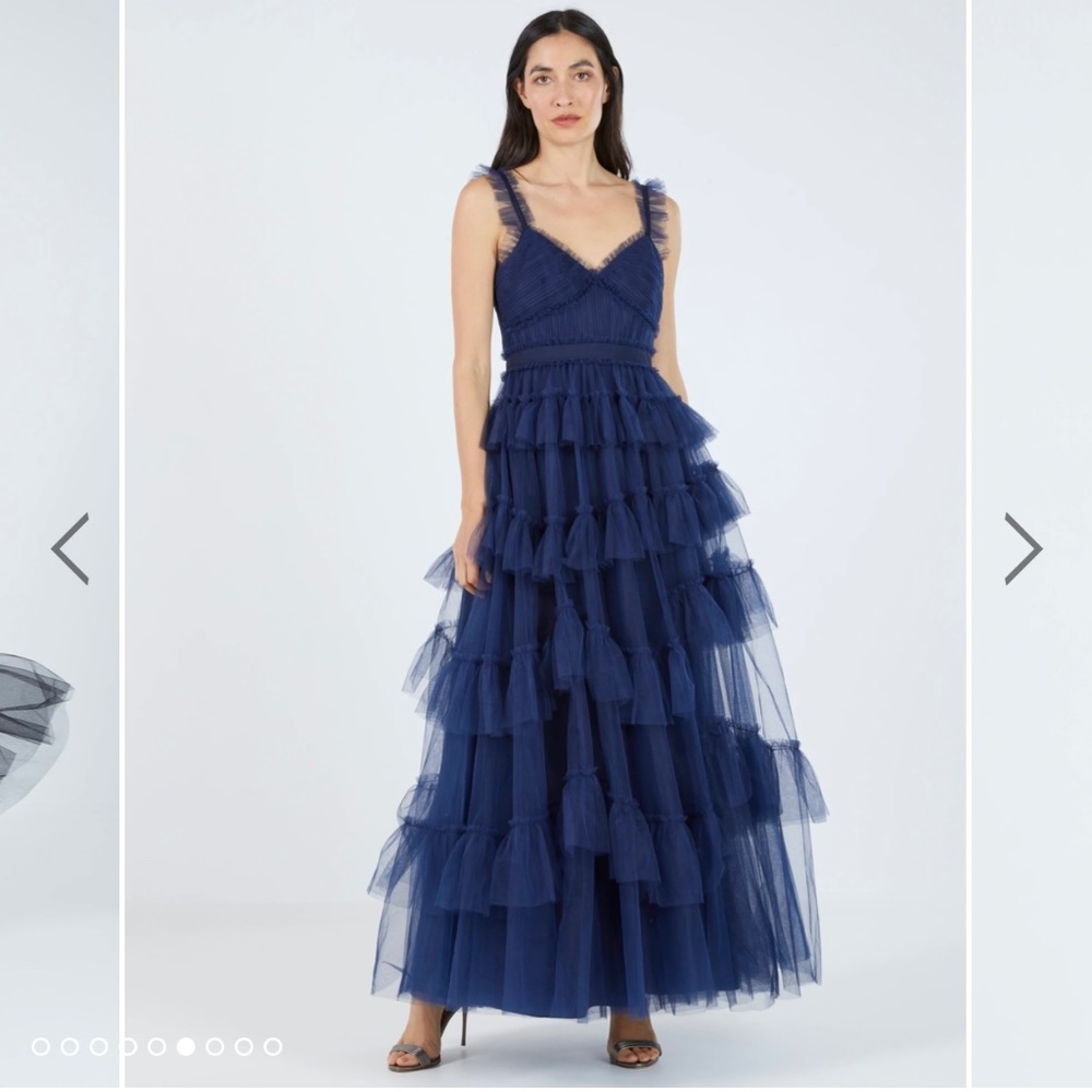 BCBG Lucie Tulle Evening Dress
